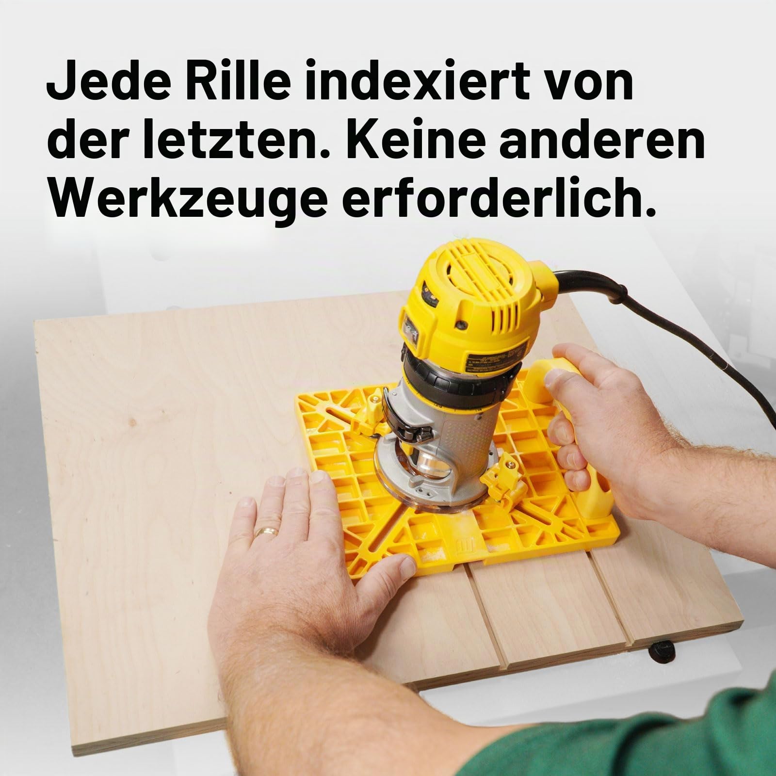 MICROJIG MatchFit Grid Routing Guide - Präzisionswerkzeug für Schwalbenschwanz-Klemmschienen, einfache Einrichtung, selbstindexierendes Design, kompatibel mit Oberfräsen | Komplett-Set für 1/4