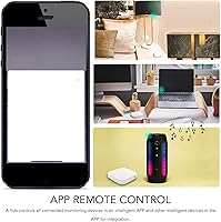 Vista 7 de TOPINCN Puerta de enlace Cerradura de puerta de entrada sin llave Control remoto App Smart Door Lock Bridge Bluetooth Gateway Hub para ZigBee