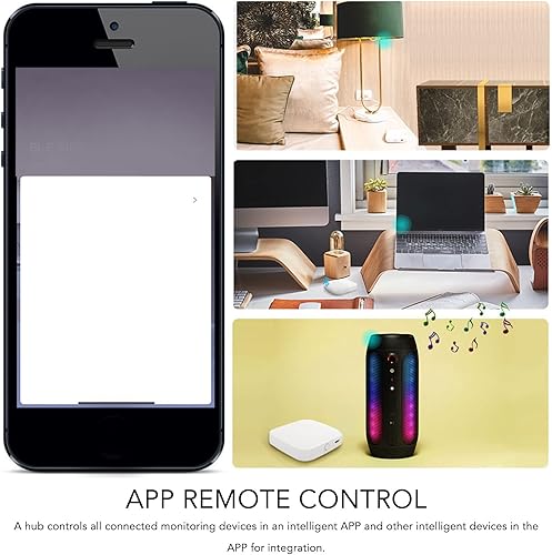 Miniatura 7 de TOPINCN Puerta de enlace Cerradura de puerta de entrada sin llave Control remoto App Smart Door Lock Bridge Bluetooth Gateway Hub para ZigBee