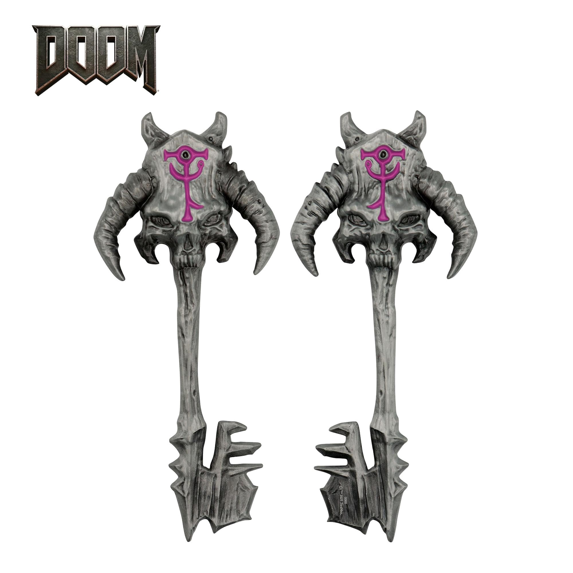 FaNaTtik Doom - Replica Chiave segreta in Metallo, Edizione Limitata (5000 in Tutto Il Mondo), Merchandising Ufficiale, Colore Argento Antico