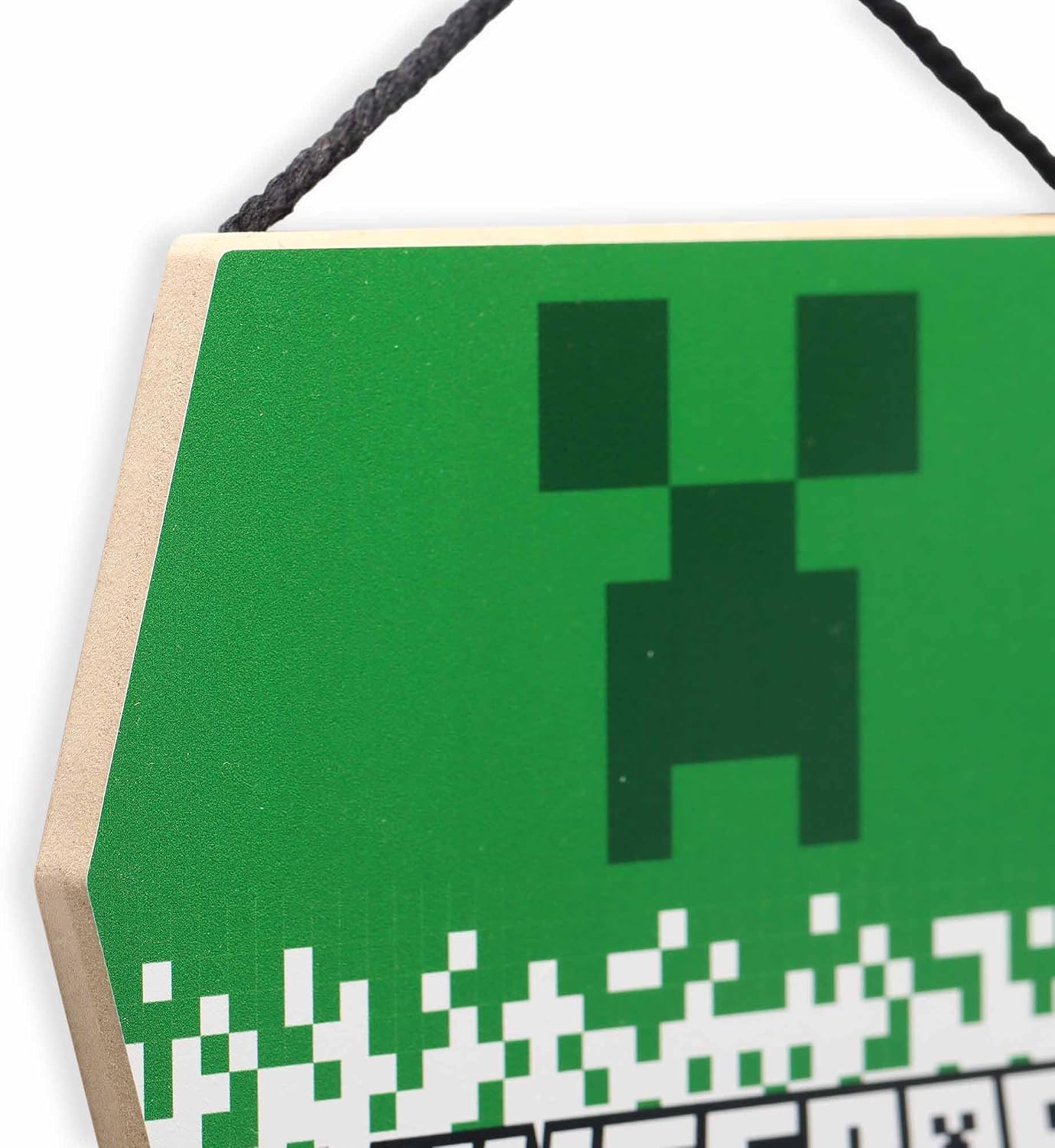 Open Road Brands Minecraft Creeper Face Hanging Wood Wall Decor image 4