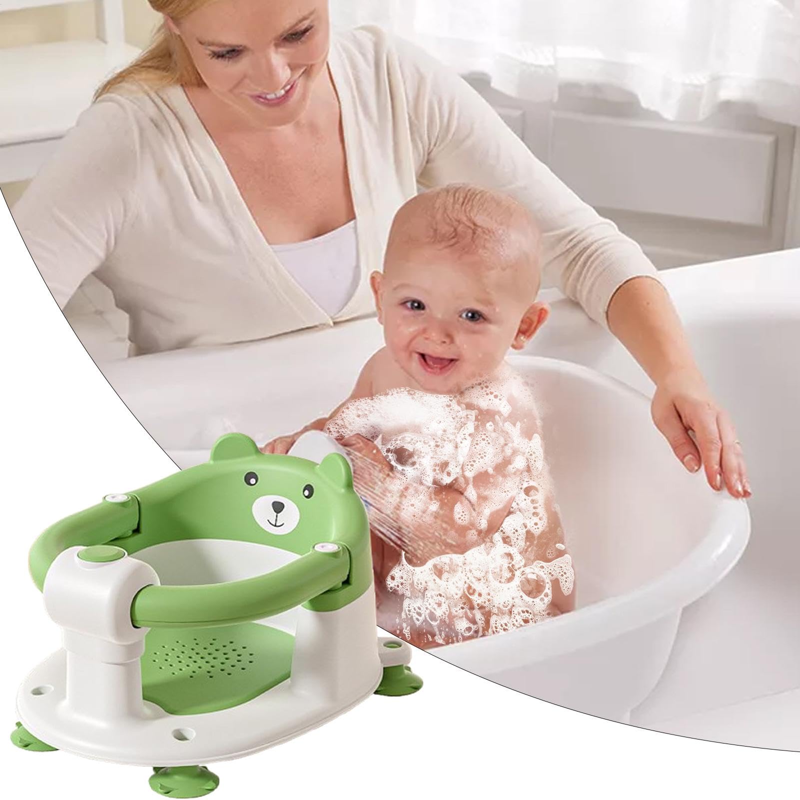 Seggiolino Da Bagno Per 6+ Seduta In Vasca, Sedile Da Bagno | Seduto Per Bambini e Bambine 6+ , Maschi e Femmine, , Seggiolino Bagnetto, Sedile Vasca, Bebè, Piccoli