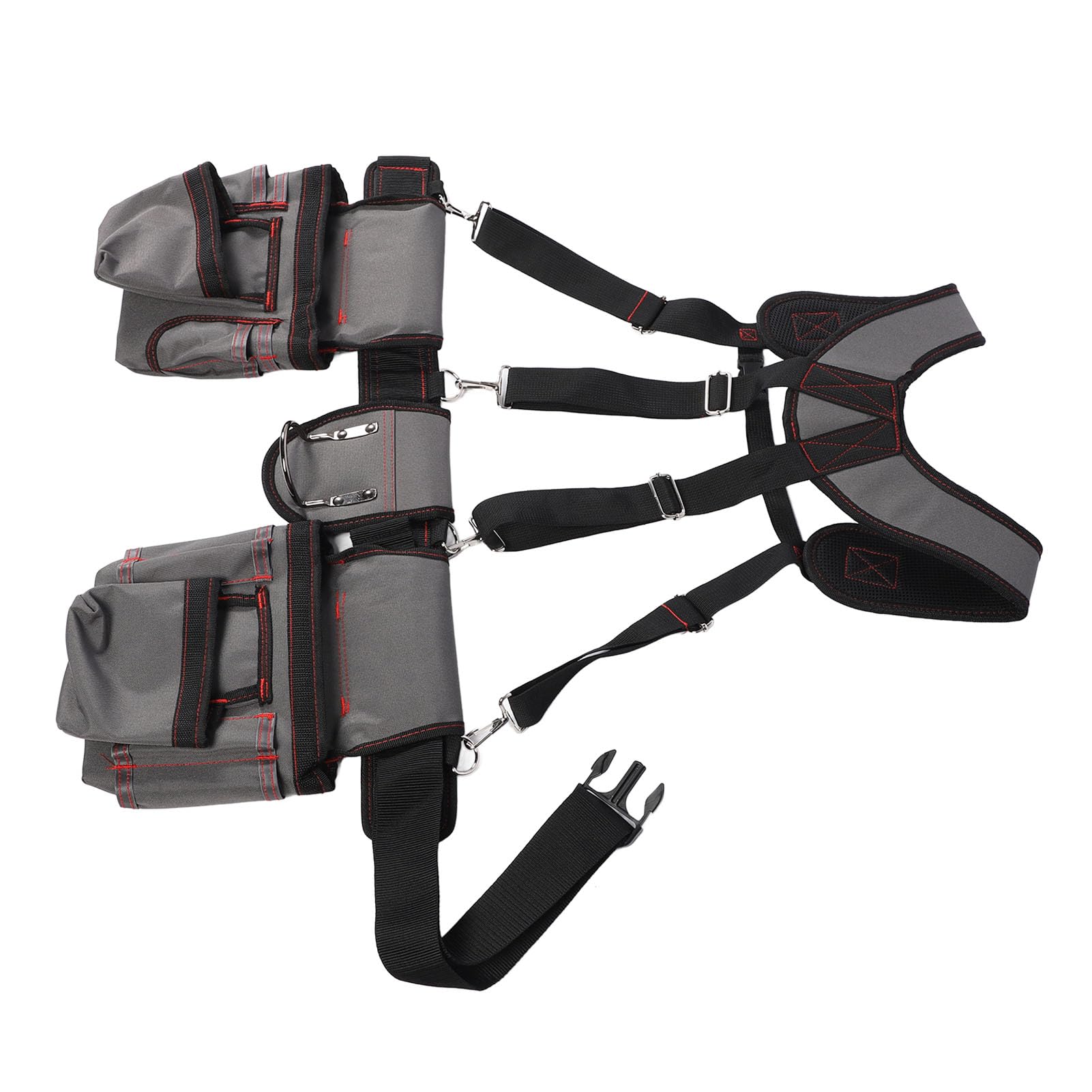 Generic Organisateur de Ceinture à Outils Professionnel avec Bretelles Robuste pour électriciens et Charpentiers en Polyester de qualité Supérieure 12 Poches
