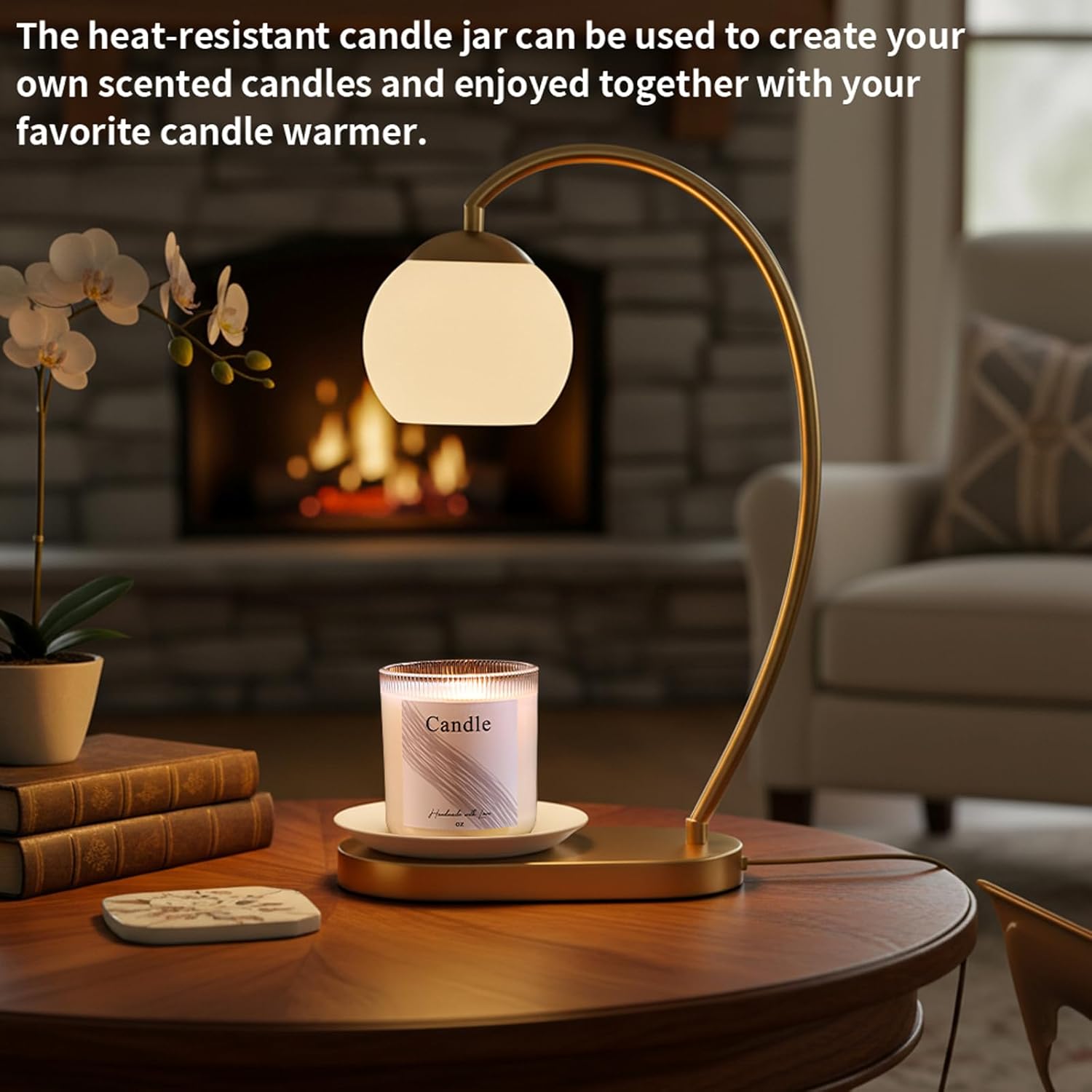 LAMORGIFT 10 oz Glass Candle Jars, 9 Pack Candles Jars for Making Candles, Inner Ribbed Candle Containers Vessels Bulk with Labels for Home Decor/Holiday Gift Crafting- Clear