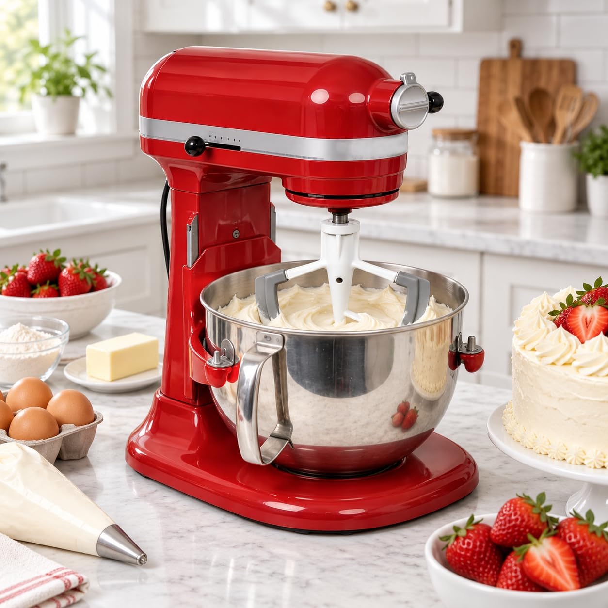 6QT Flex Edge Beater for KitchenAid Bowl-Lift Stand Mixers