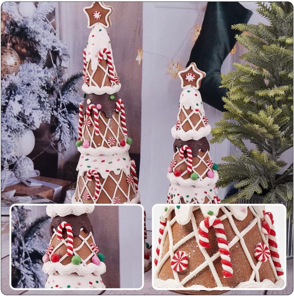 Kichvoe Xmas Tree Decoration Soft Christmas Tree Figurine for Holiday Parties Xmas Decor for Home Restaurant Boys and Girls Rooms