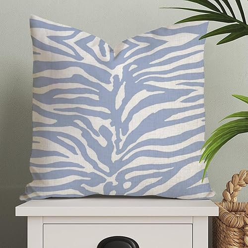 Fundas de almohada con estampado animal de cebra, Serengeti Tiger Print Animal Cushion Cover 16x16in Chinoiserie Funda de almohada asiática Eurosham