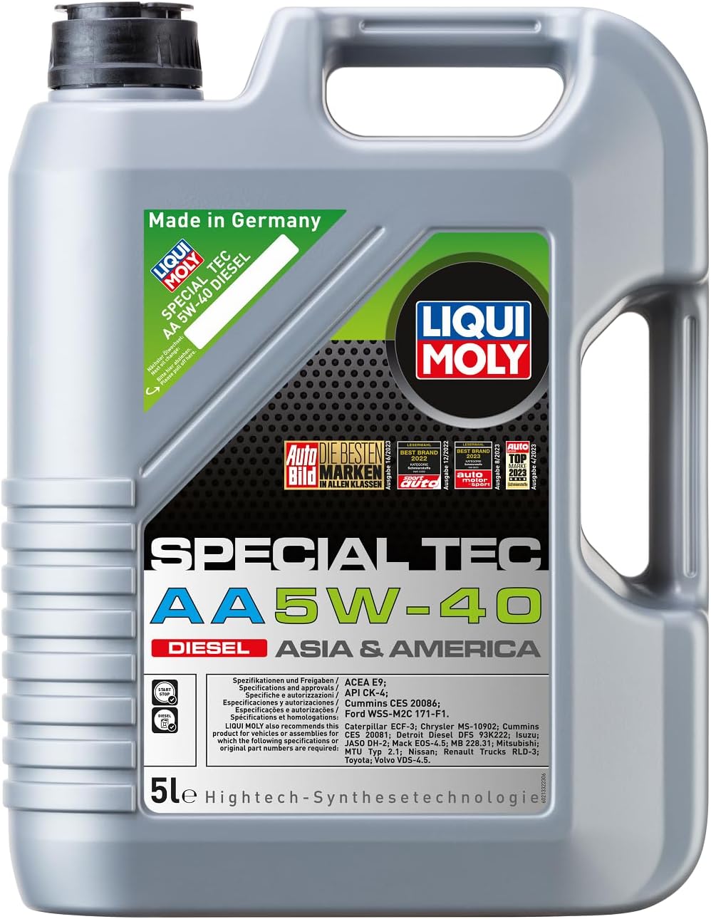 LIQUI MOLY Special Tec AA SAE 5W-40 Diesel | 5 L | Fully synthetic engine oil | SKU: 20426