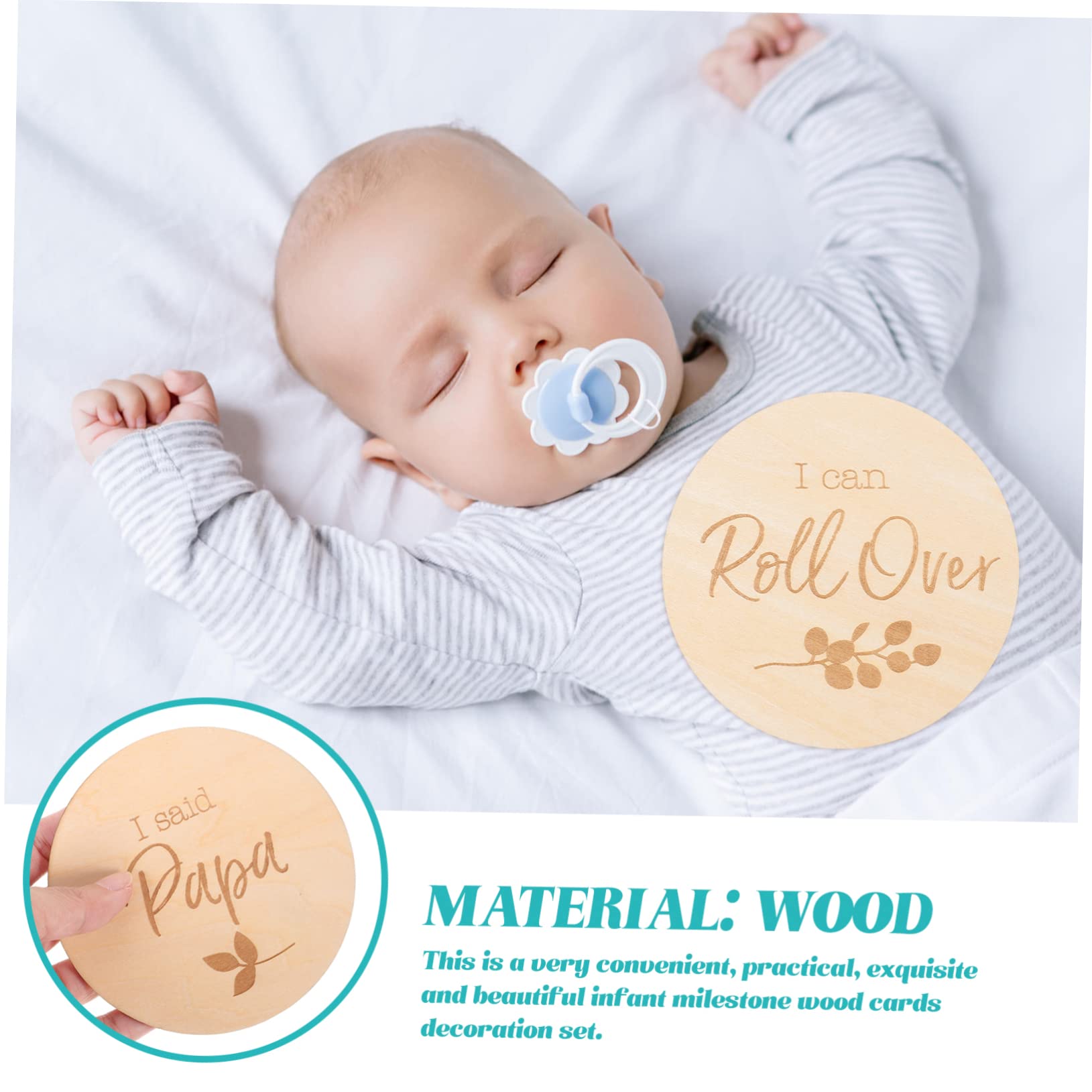 TOYANDONA 3sets Baby Karte Baby Wachstum Karten Foto Requisiten Baby Dusche Track Neugeborenen Zeichen Baby 12 Stücke * 3