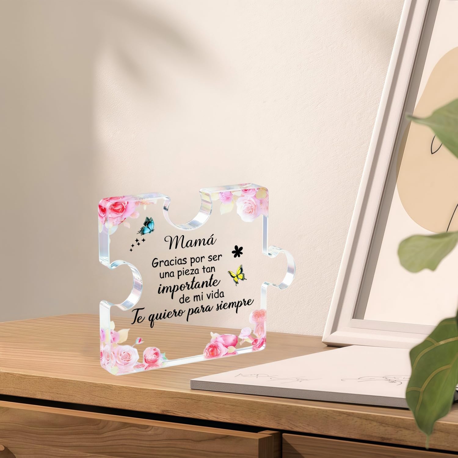 Regalo Dia de la Madre, Regalo Madre, Placa Acrílica en Forma de Puzzle, Regalos Madre Cumpleaños, Navidad, Dia de la Madre Regalos Originales — view 7
