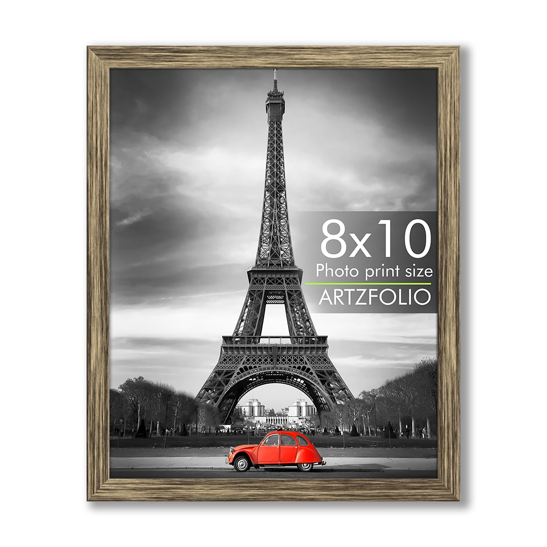 ArtzFolio Wall & Table Photo Frame D557 | Wall Photo Frame Collage for Living Room | Picture Frames Bedroom, Home & Office Decoration | Antique Golden | 8x10 inch (20x25 cms)