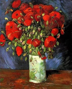 Amazon.co.jp: 19 絵画花瓶と赤いケシ ヴィンセント ファン ゴッホ