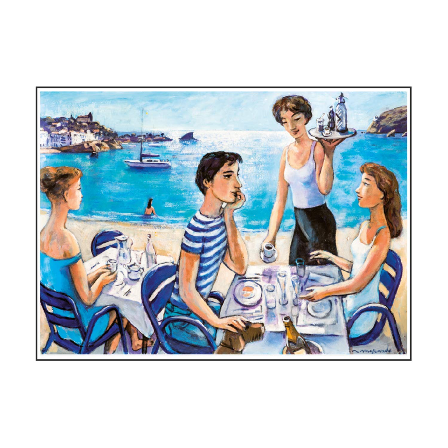 Table Mats Offset "Good Morning, Mediterranean" 70 Gsm 31X43 Cm Cuatricromía Litos - 500 Units