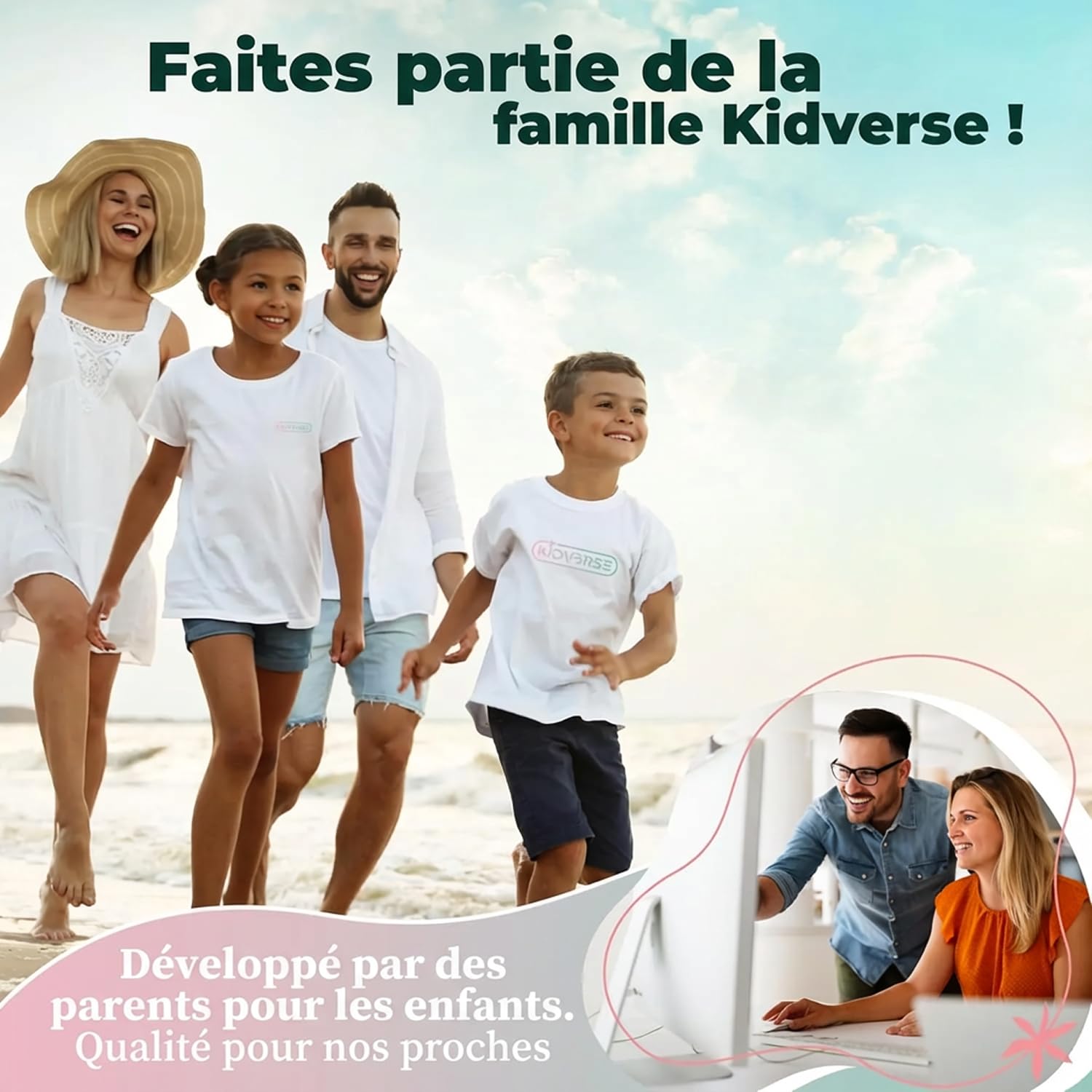 KIDVERSE Couche Piscine bébé 0 à 3 Ans - réglable, réutilisable & Lavable avec Pochette - pour Fille & garçon - qualité certifiée - Couche de Bain bébéche de Bain pour bébé de 0 à 3 Ans