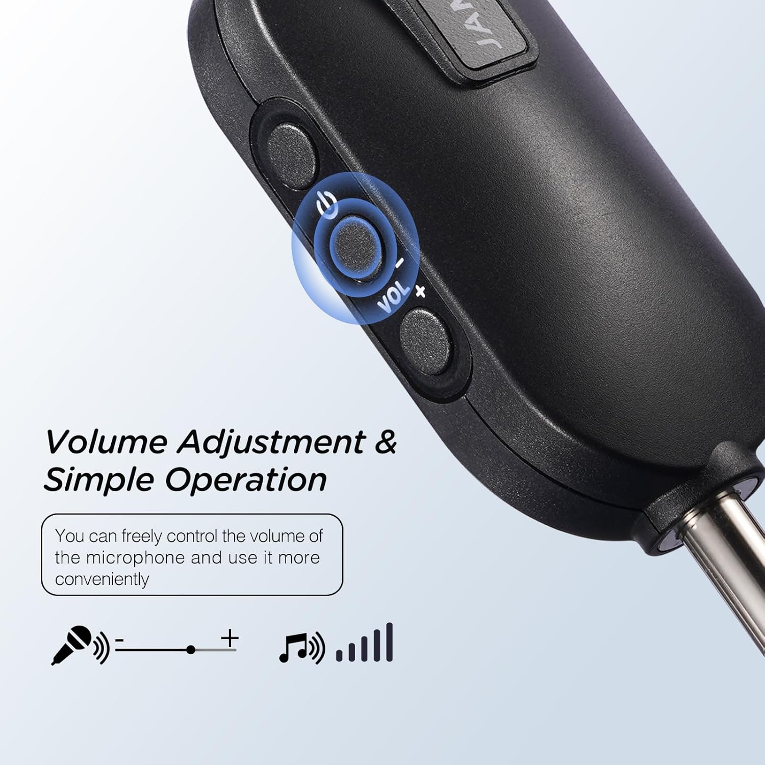 Wireless Microphones, 2.4 GHz Metal Rechargeable Wireless Mics with Dual Professional UHF Handheld Karaoke Microphone System with Receiver, Dynamic Mic for Church, Singing, Speech, Wedding, Party - Image 5