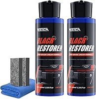 Vista 6 de BlackBoost Pro - Restaurador de plástico crema para salpicadero interior de automóvil, borde exterior, parachoques y más en plástico, goma, vinilo