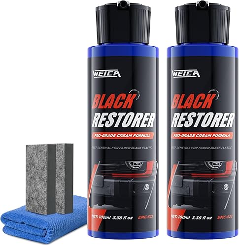 Miniatura 6 de BlackBoost Pro - Restaurador de plástico crema para salpicadero interior de automóvil, borde exterior, parachoques y más en plástico, goma, vinilo,