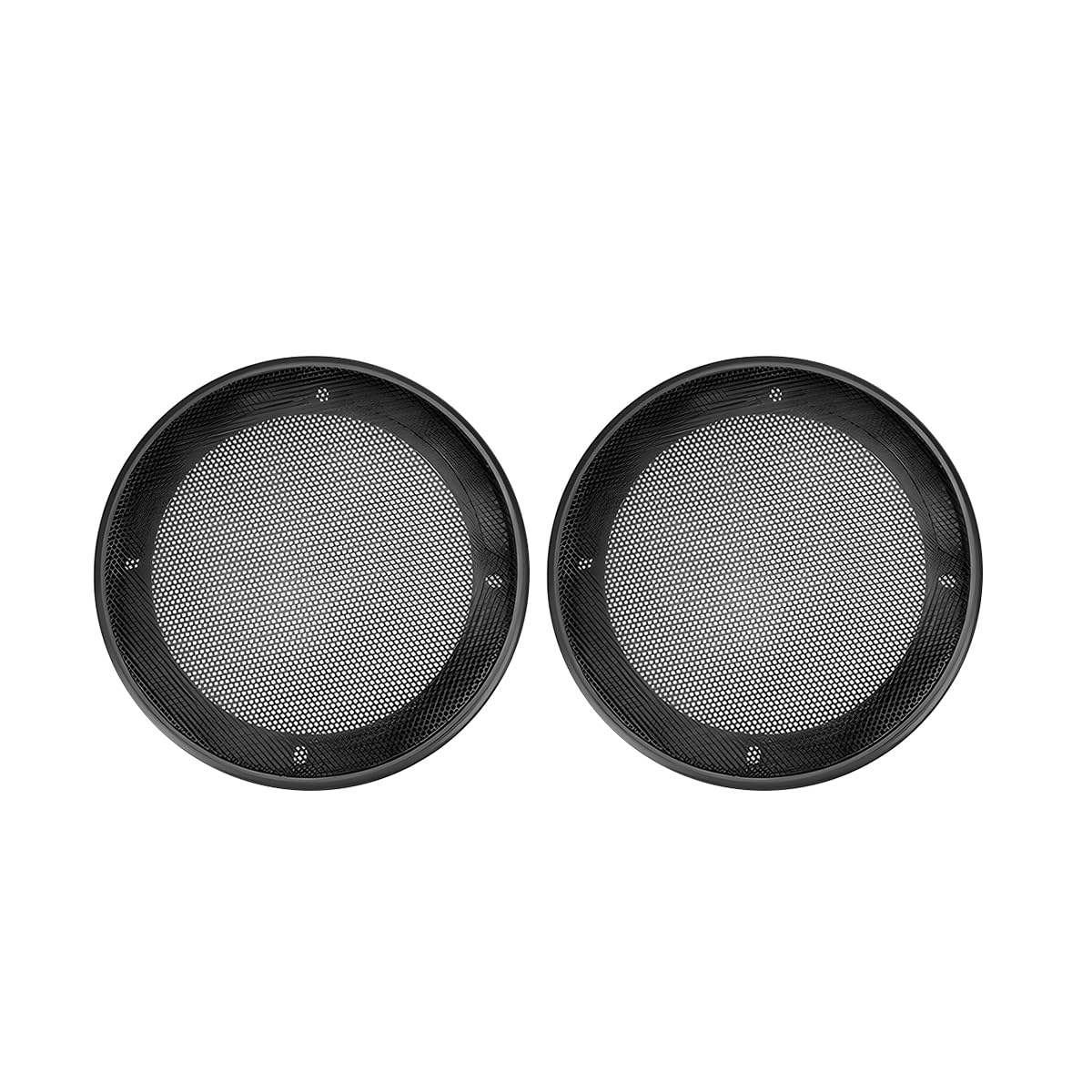 Zpana Car Speaker Grill Covers, 2PCS 5 Inch ABS Plastic Frame Metal Mesh Vehicle Radio Speaker Subwoofer Protector, Round Automotive Audio Sounder Subwoofer Protective Case, Universal Fit