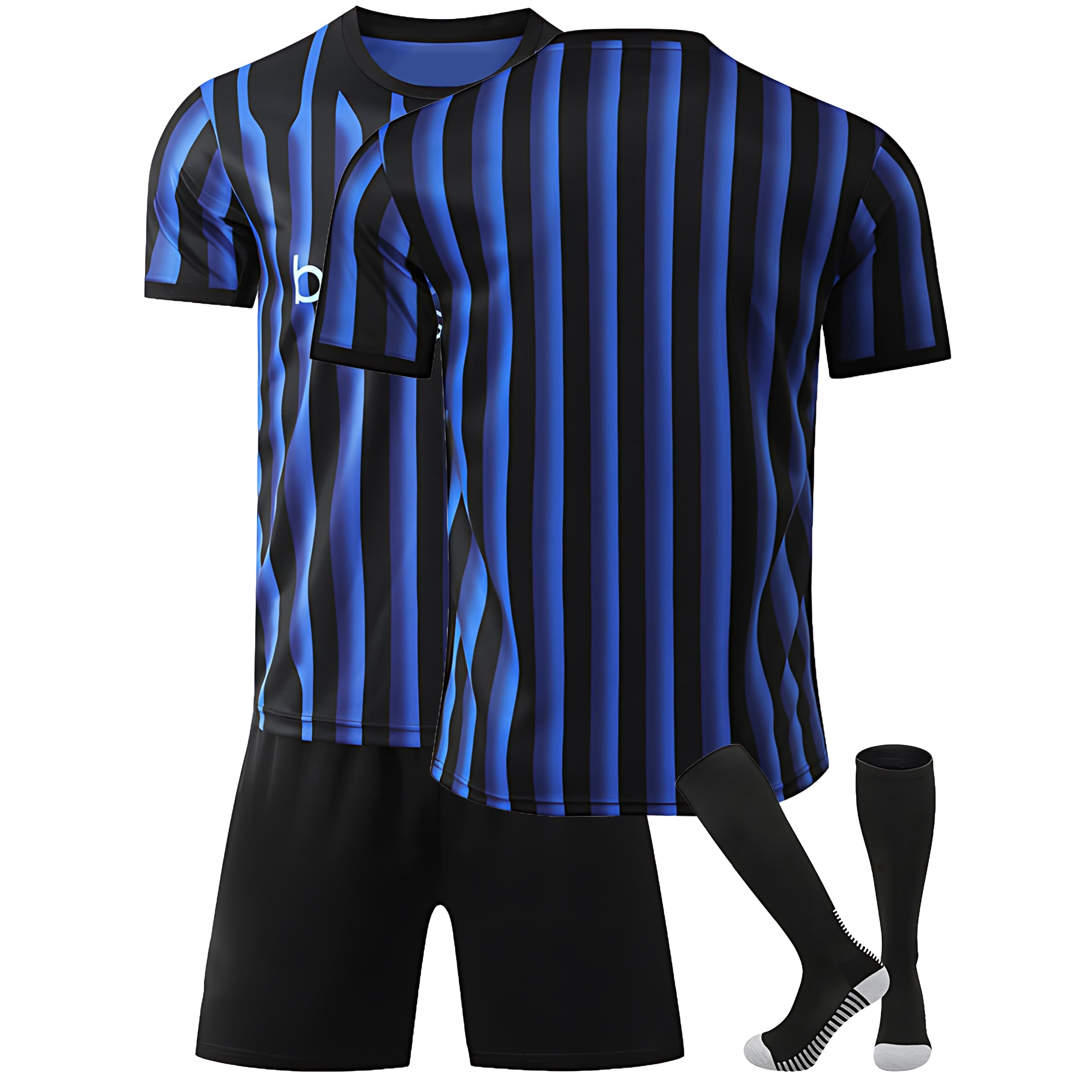 Maglia da Calcio Bambino Personalizzata 2024/2025 - Completo con Nome e Numero - Kit Casa/Trasferta con Pantaloncini e Calzettoni - Regalo per Ragazzi e Ragazze Maglia da Calcio Bambino Personalizzata