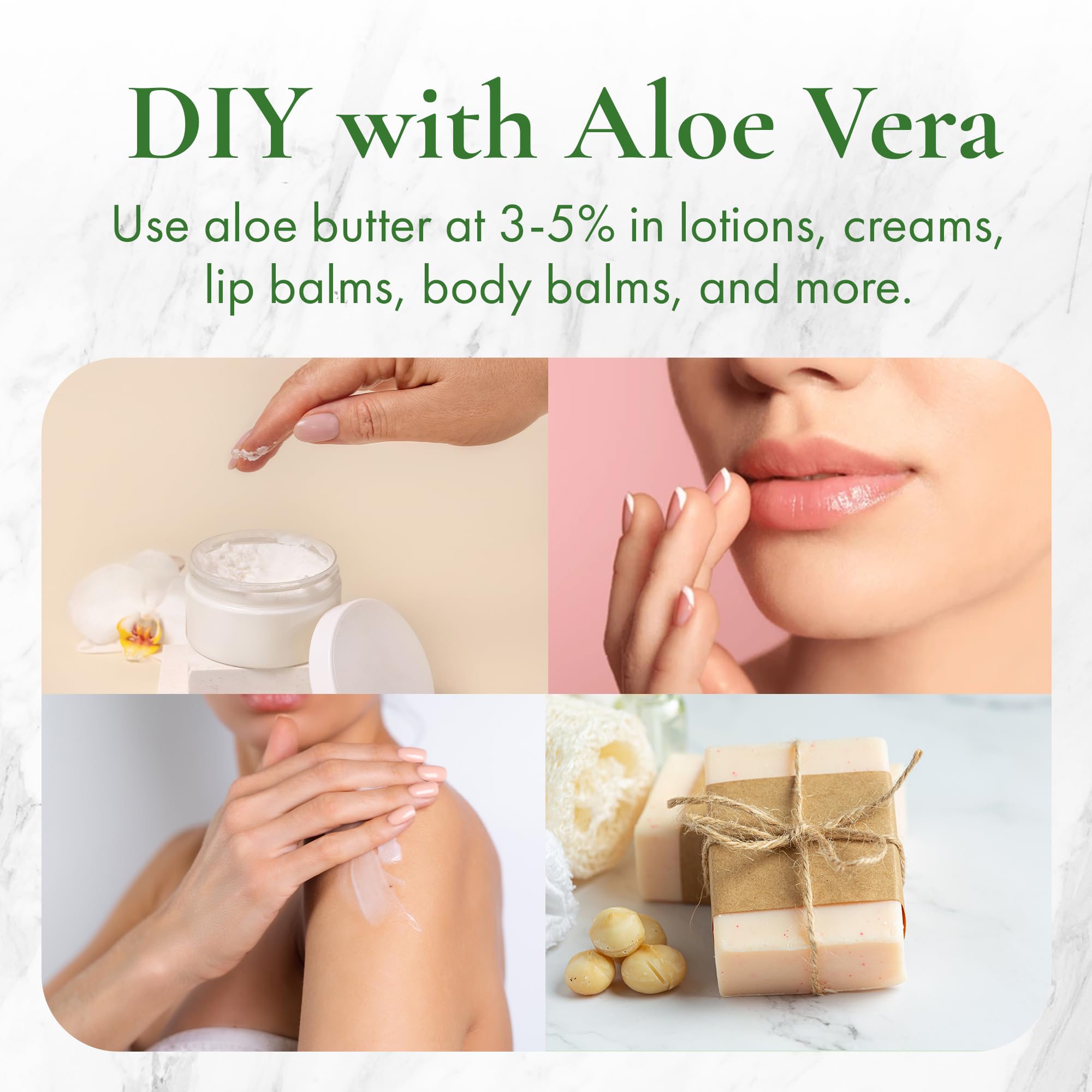 Amazon.com : SAAQIN Aloe Vera Butter Hydration of Dry Skin Caused By  Eczema, Psoriasis, Rosacea, Sun Burn, Wind Burn, and General Chapping 16 Oz  : Body Butters : Health & Household