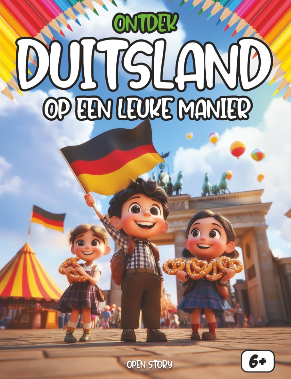 Ontdek Duitsland op een leuke manier: Een compleet educatief kinderboek over cultuur, geschiedenis, feesten, helden, legendes, quizvragen en kleurplaten