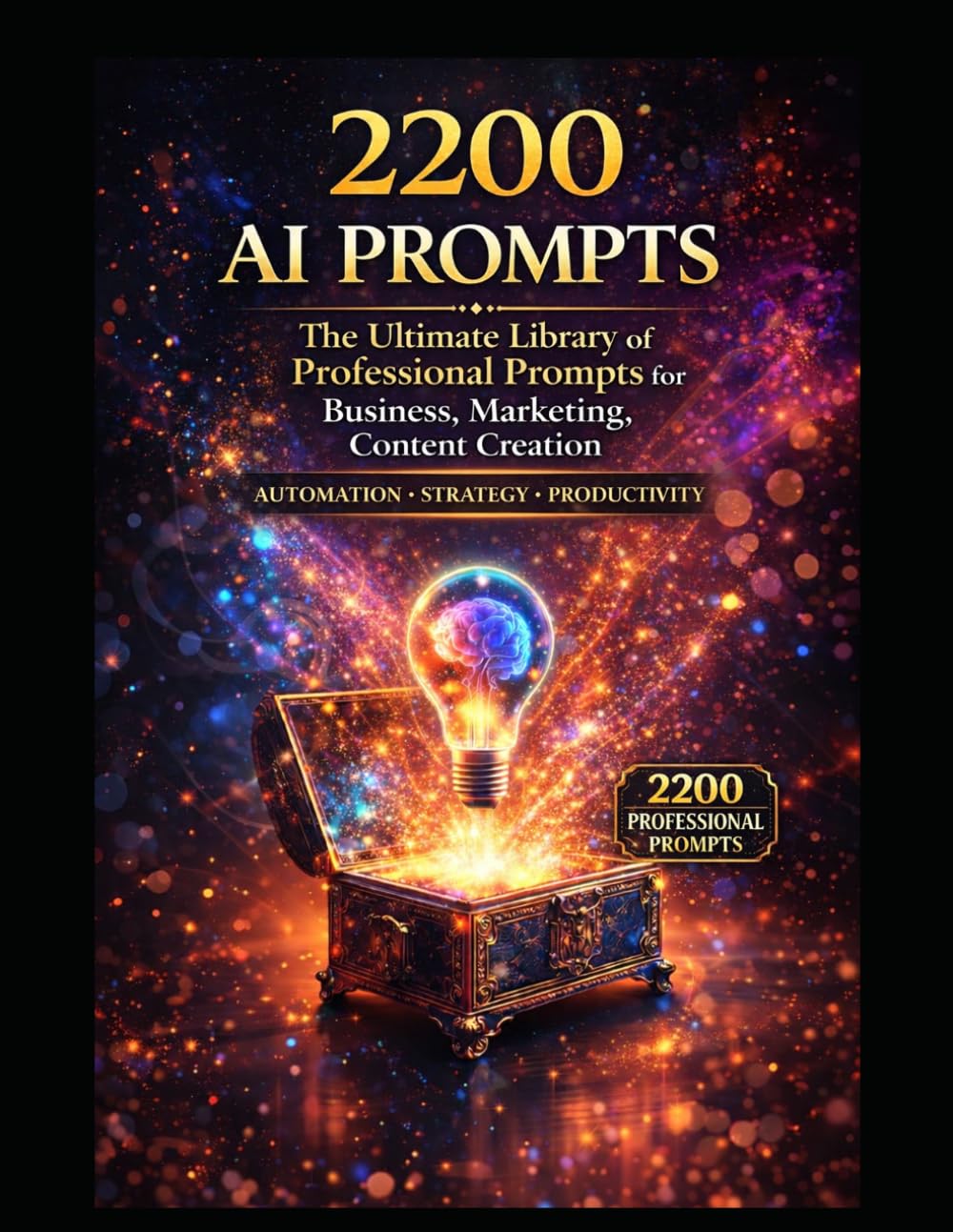 2200 AI PROMPTS: The Ultimate Library of Professional Prompts for Business, Marketing, Content Creation (AI BOOK)