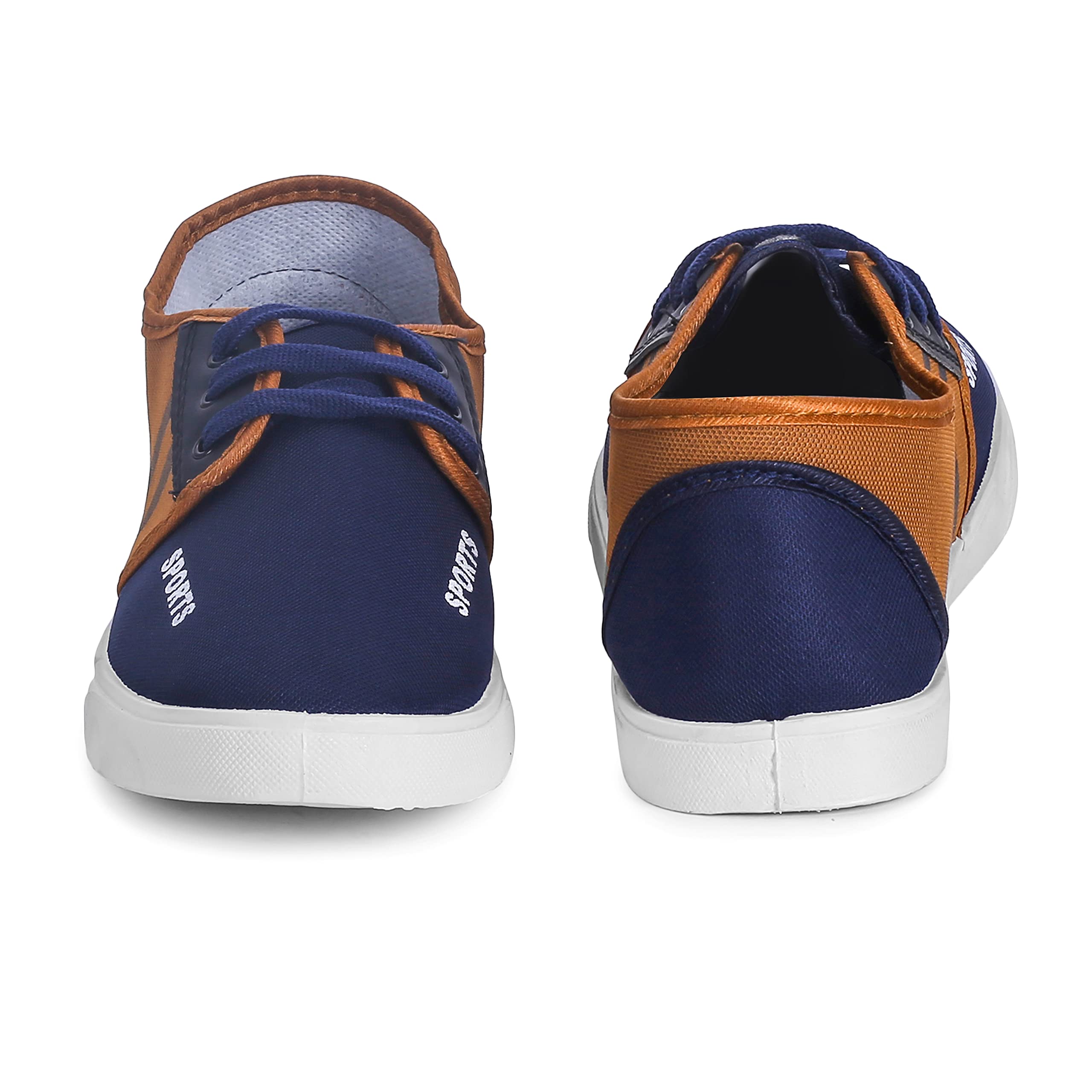 Trendy Running Shoes for Men Sneakers for Men (Color- Blue & Brown) Size-6(23) N 3