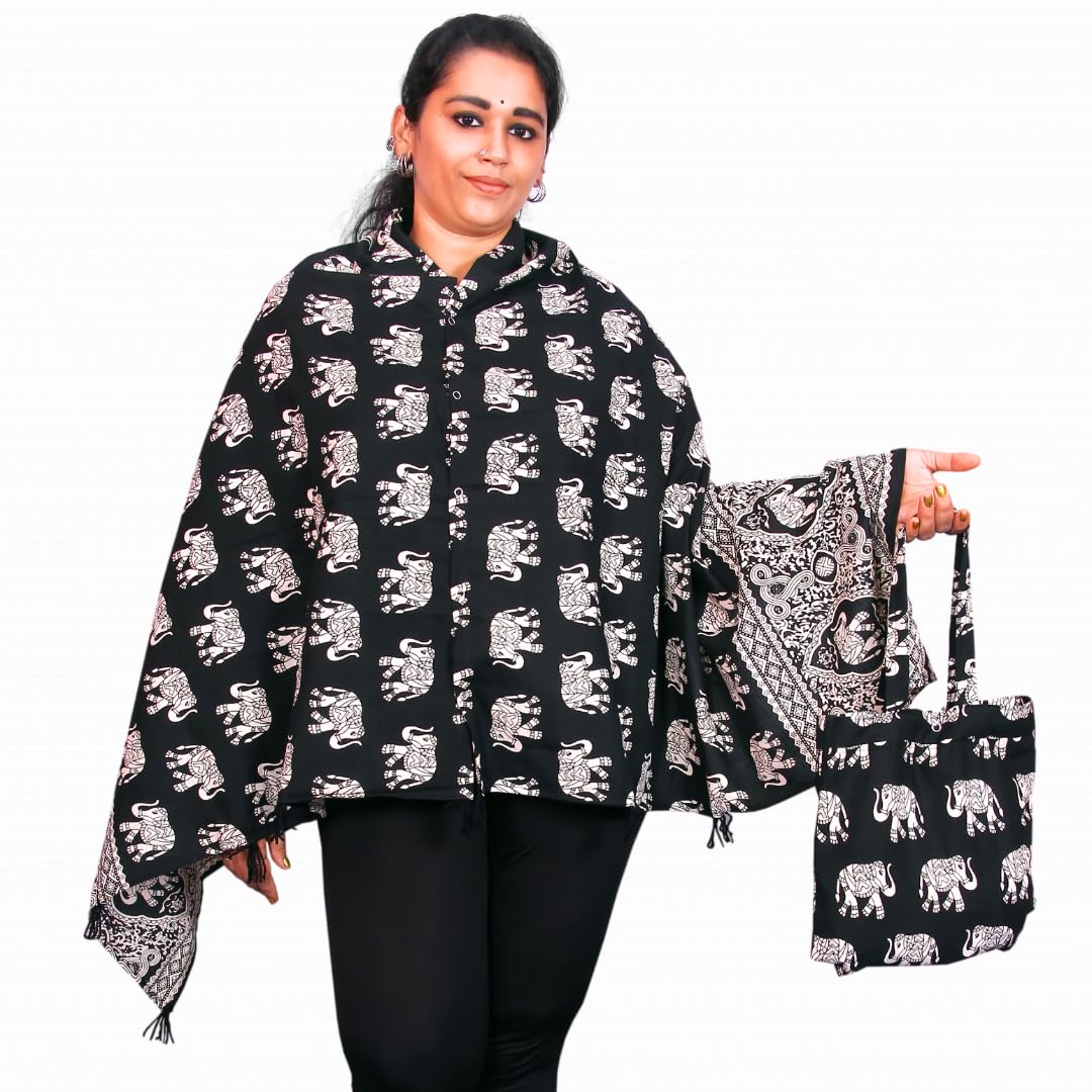 Balakrithi Breastfeeding Feeding Shawl | Feeding Covers for Breastfeeding | Nursing Covers for Feeding Mom | Feeding Cover for Mother | Feeding Apron for Mom |Multi Use…-image-48