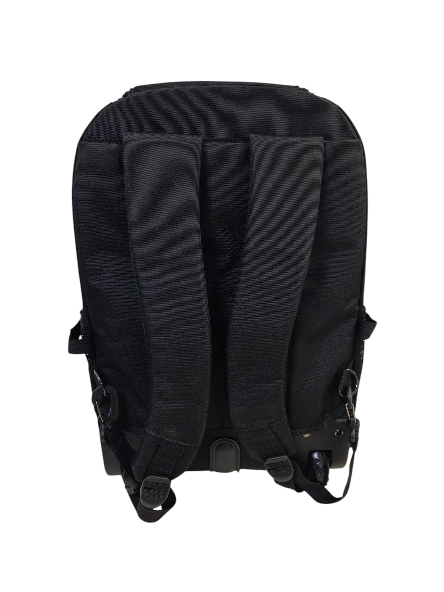 URBANFEEL Mochila con Ruedas y Asa Telescópica, Color Negro, Múltiples Compartimentos, Maleta de Viaje Portátil, 40L