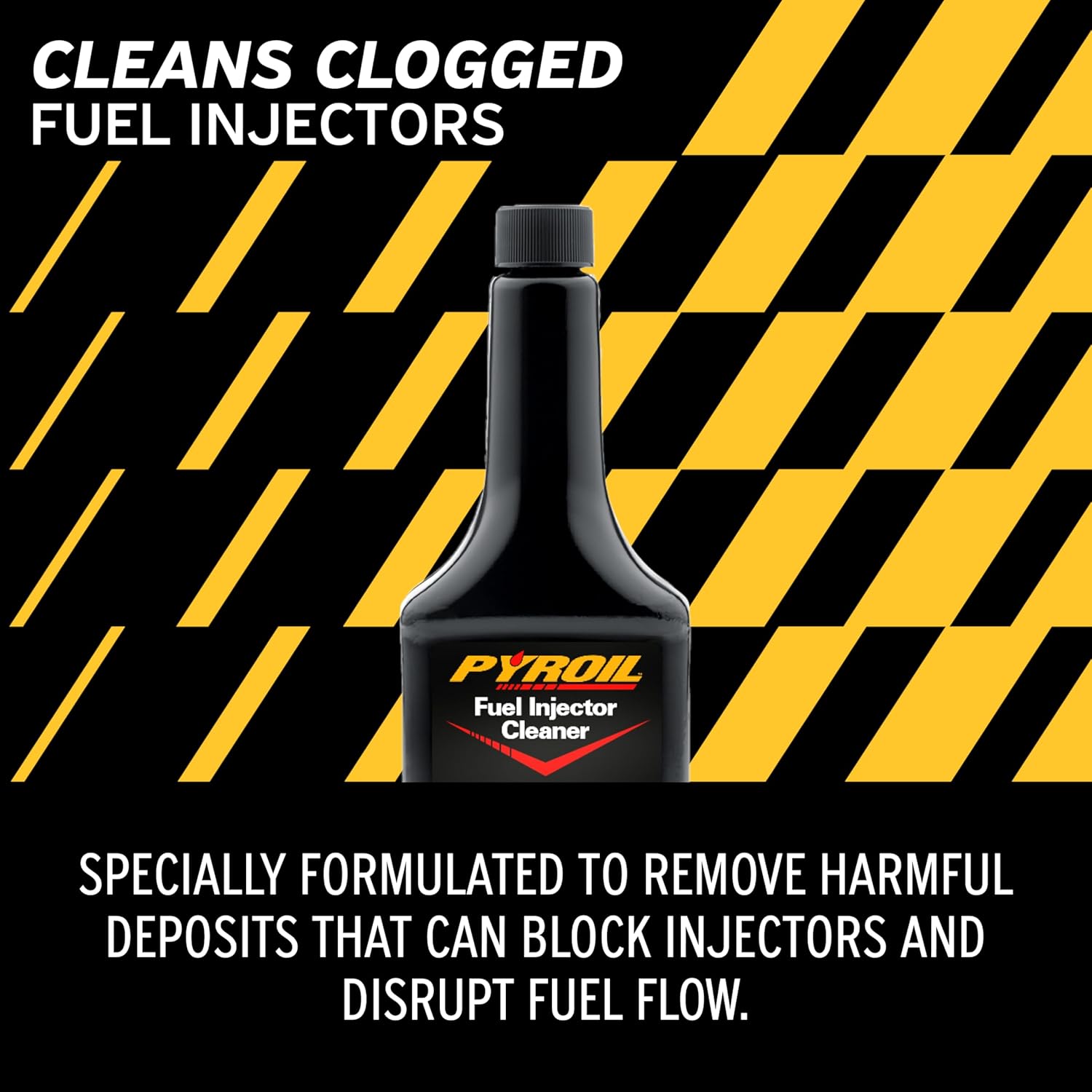 Pyroil Fuel Injector Cleaner, Cleans Deposits, Improves Engine Performance & Gas Efficiency, 12 Fl Oz (Pack of 12)