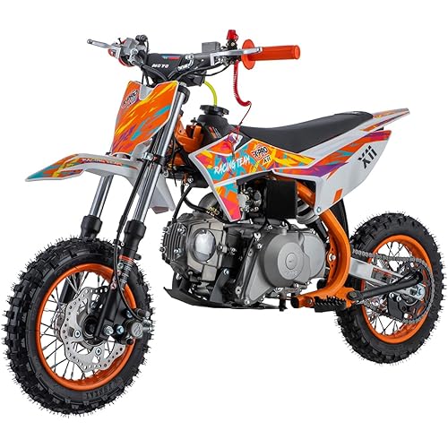 X-PRO X11 110cc Dirt Bike Gas Dirt Bike Pit Bikes Youth Dirt Pitbike with Automatic Transmission, Electric Start,10"/10" Tires!