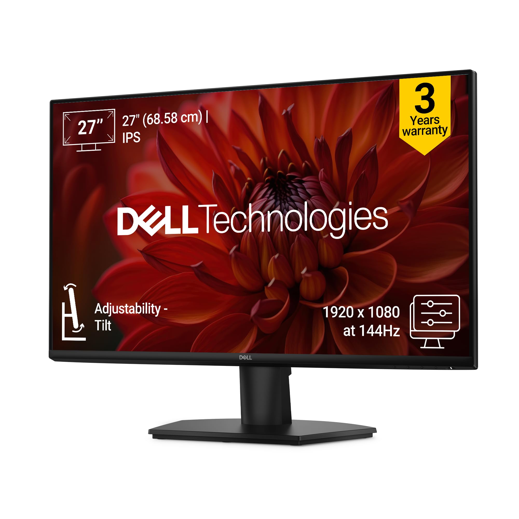 Dell SE2726H 27-Inch Full HD IPS Panel Monitor (Black) Ultra-Thin Bezels, Flicker-Free Display, Comfortview Plus, HDMI & VGA Connectivity – Stylish Design for Home & Office Productivity-image-42