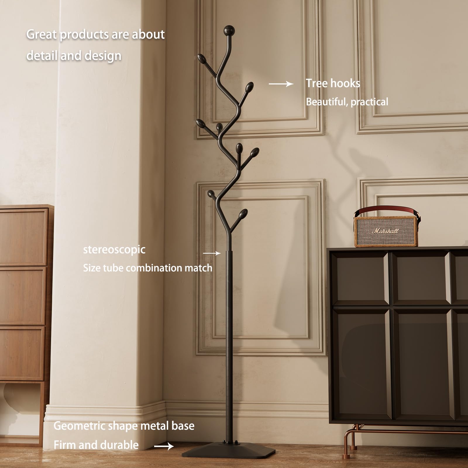 Amazon.com: ZHBHYZ Tree-shaped coat rack stand,Metal coat tree