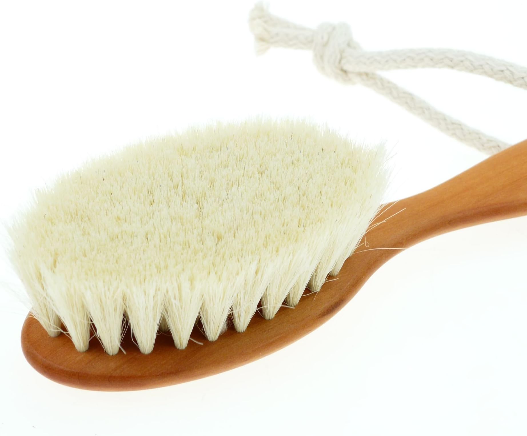 Baby Soft Natural Hair Brush/Goat Hair and Pear Wood Brush/Made in Germany
