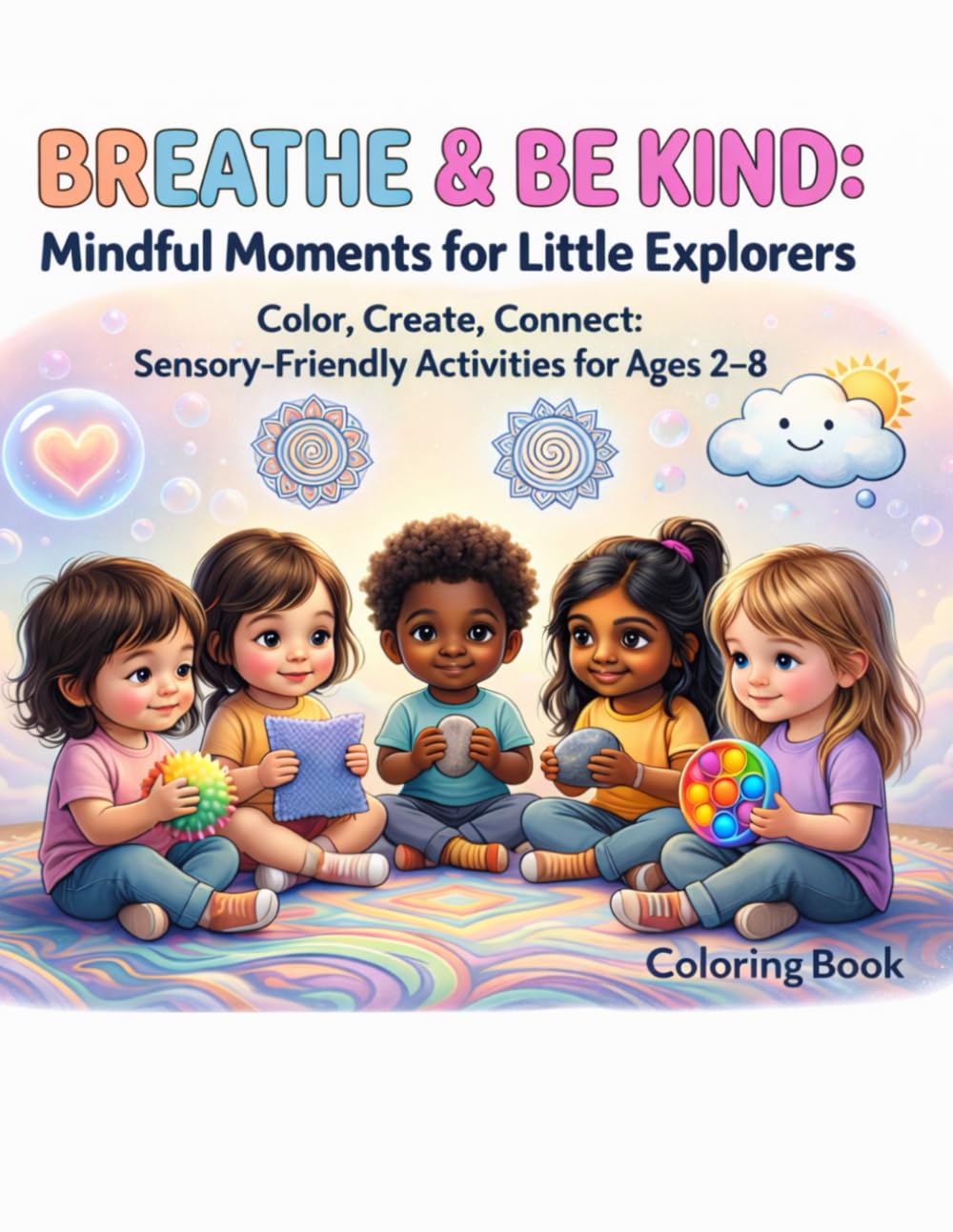 Breathe & Be Kind: A Mindful Coloring Book for Little Explorers: Sensory-Friendly Coloring & Activities to Build Focus, Kindness, and Calm