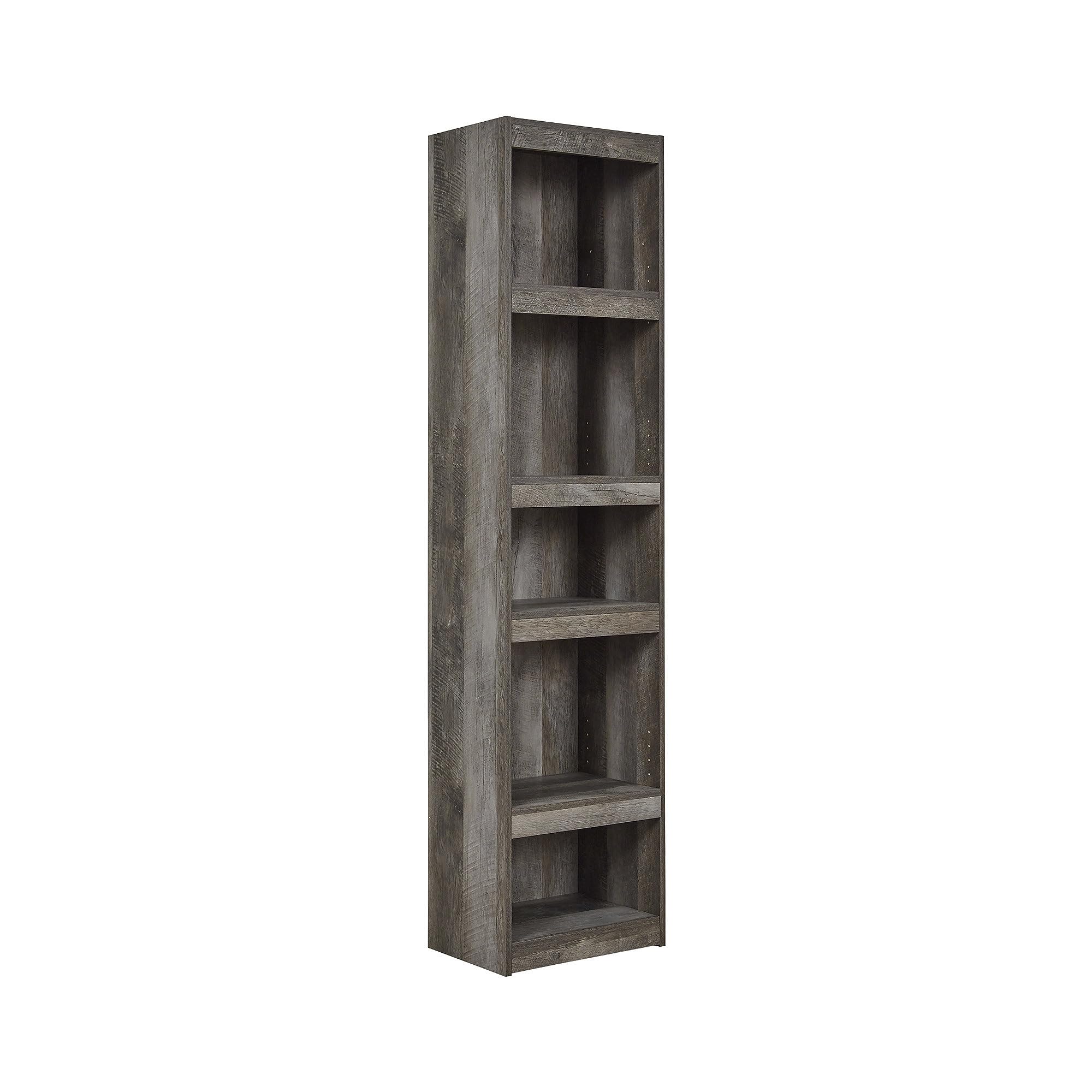 signature design by ashley wynnlow rustic pier-style 72" bookcase, grayish brown