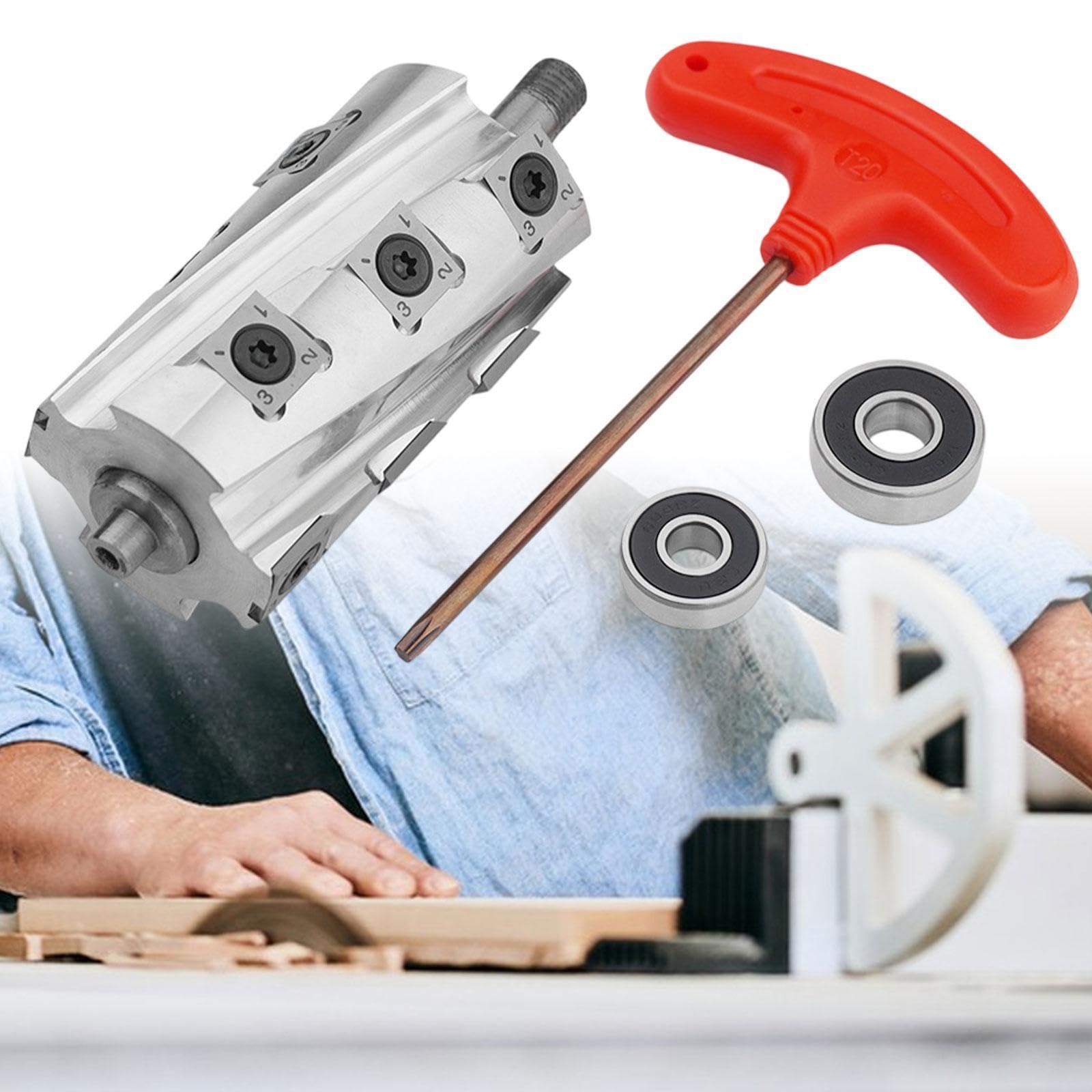 Colcolo Cabezal de corte helicoidal en espiral para cepilladora, herramienta para trabajar la madera, repuestos profesionales, portátil, práctico, de alto