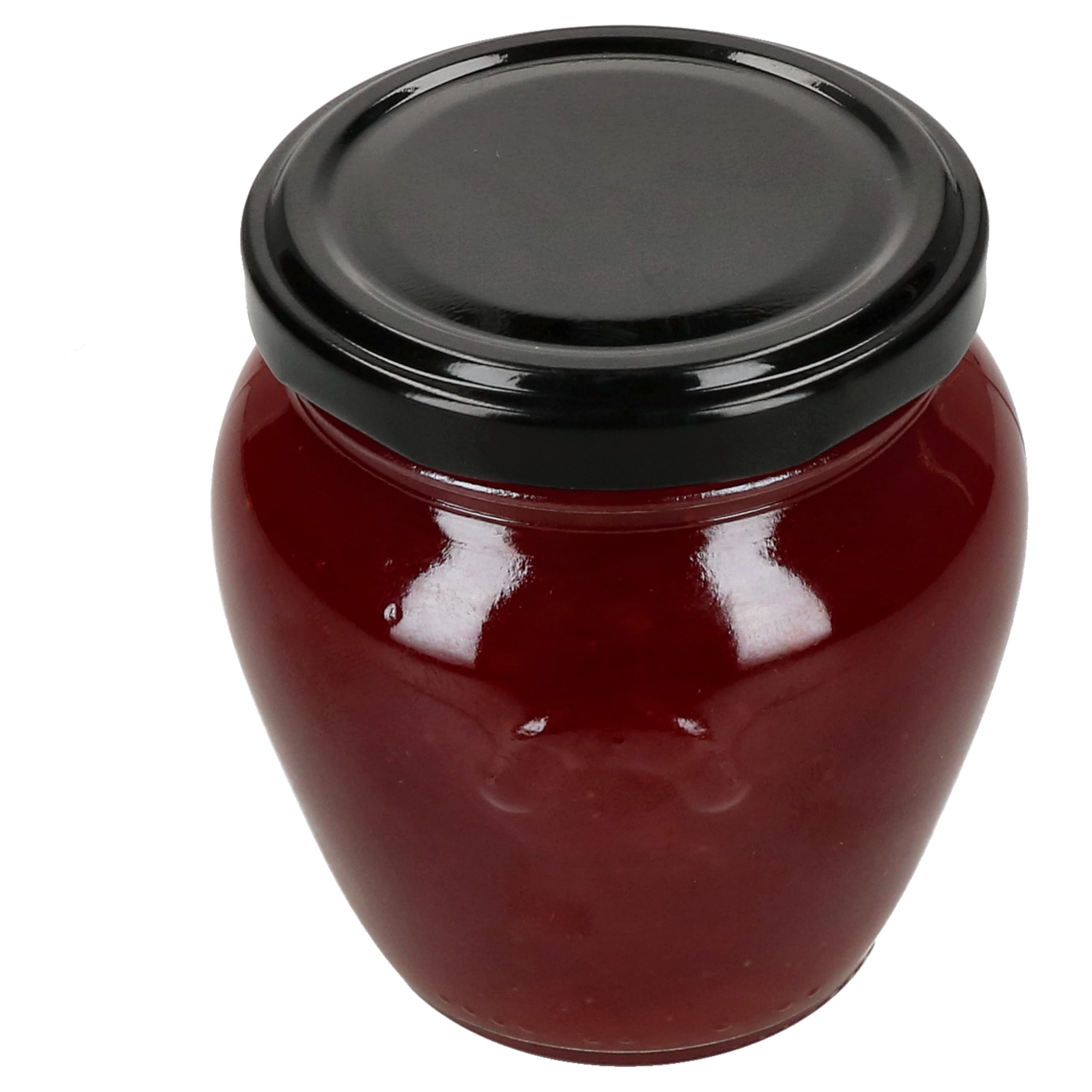 MamboCat 75er Set Marmeladengläser Orcio 212 ml I Deckel Schwarz I Twist-Off TO 63 I Einmachgläser I Obst, Antipasti, Konfitüre, Gelee & Co. I Einkochzubehör