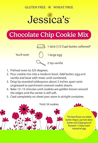 Miniatura 3 de Jessica's Natural Foods - Mezcla de galletas con chispas de chocolate sin gluten hecha con Teff de grano antiguo y harina de avena saludable, sin