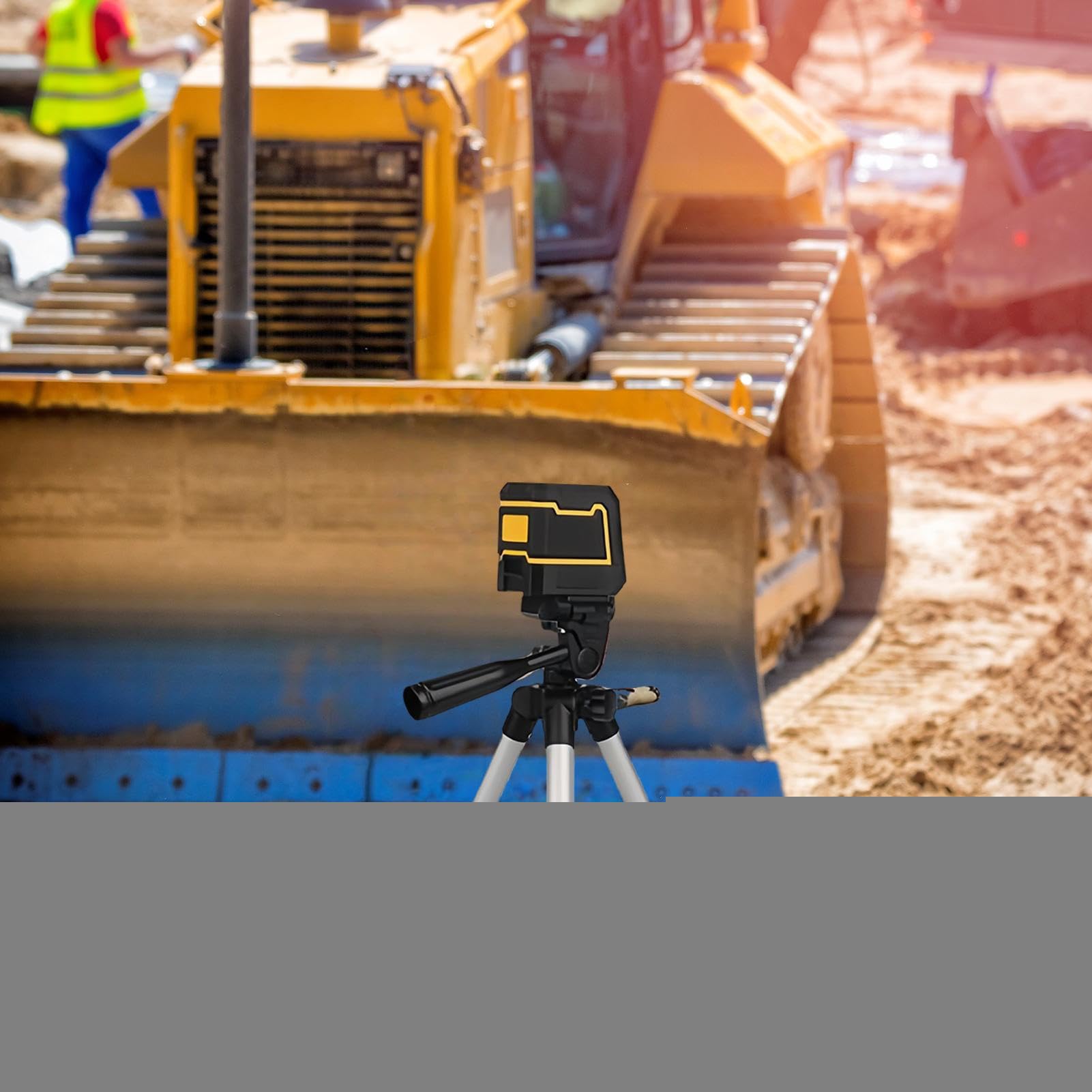 Regulowany Krzyżowy Poziom Laserowy | Samopoziomujące Narzędzie Do Wyrównania Ze Statywem - Szybka Instalacja do Wyrównywania w Hydraulice Podłogach Ogrodach Ścianach Oknach na Zewnątrz