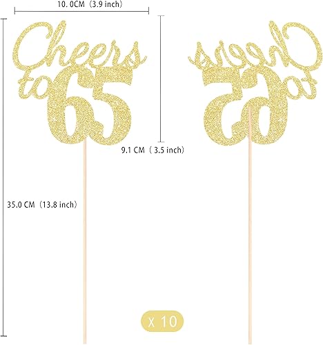 Miniatura 95 de Gexolenu Cheers to 40, paquete de 10 centros de mesa de cumpleaños de 40 cumpleaños con purpurina de color oro rosa de doble cara para mesas