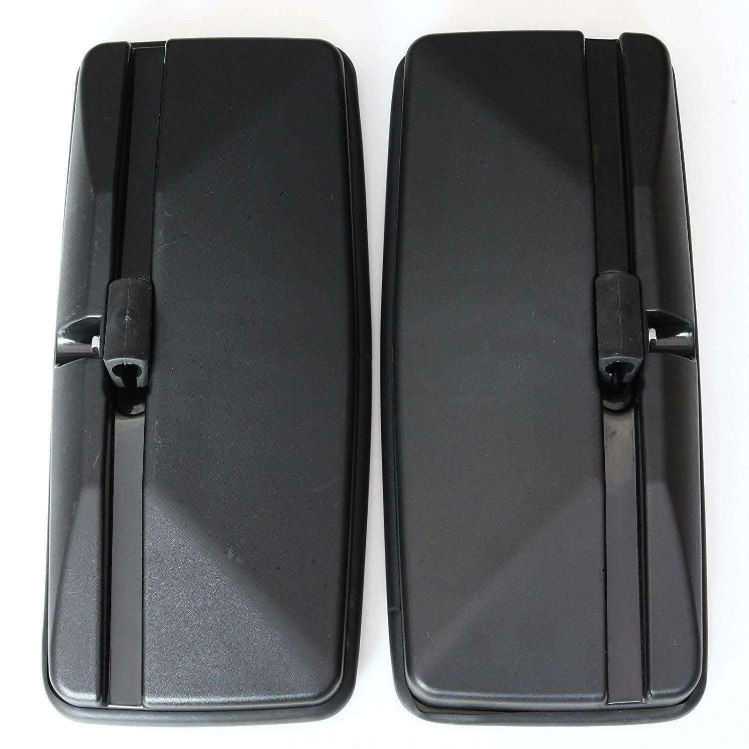 RECAMBO - Espejo retrovisor - para furgonetas, camiones, tractores, excavadoras - lateral universal 50 cm x 22 cm - izquierdo y derecho - color NEGRO