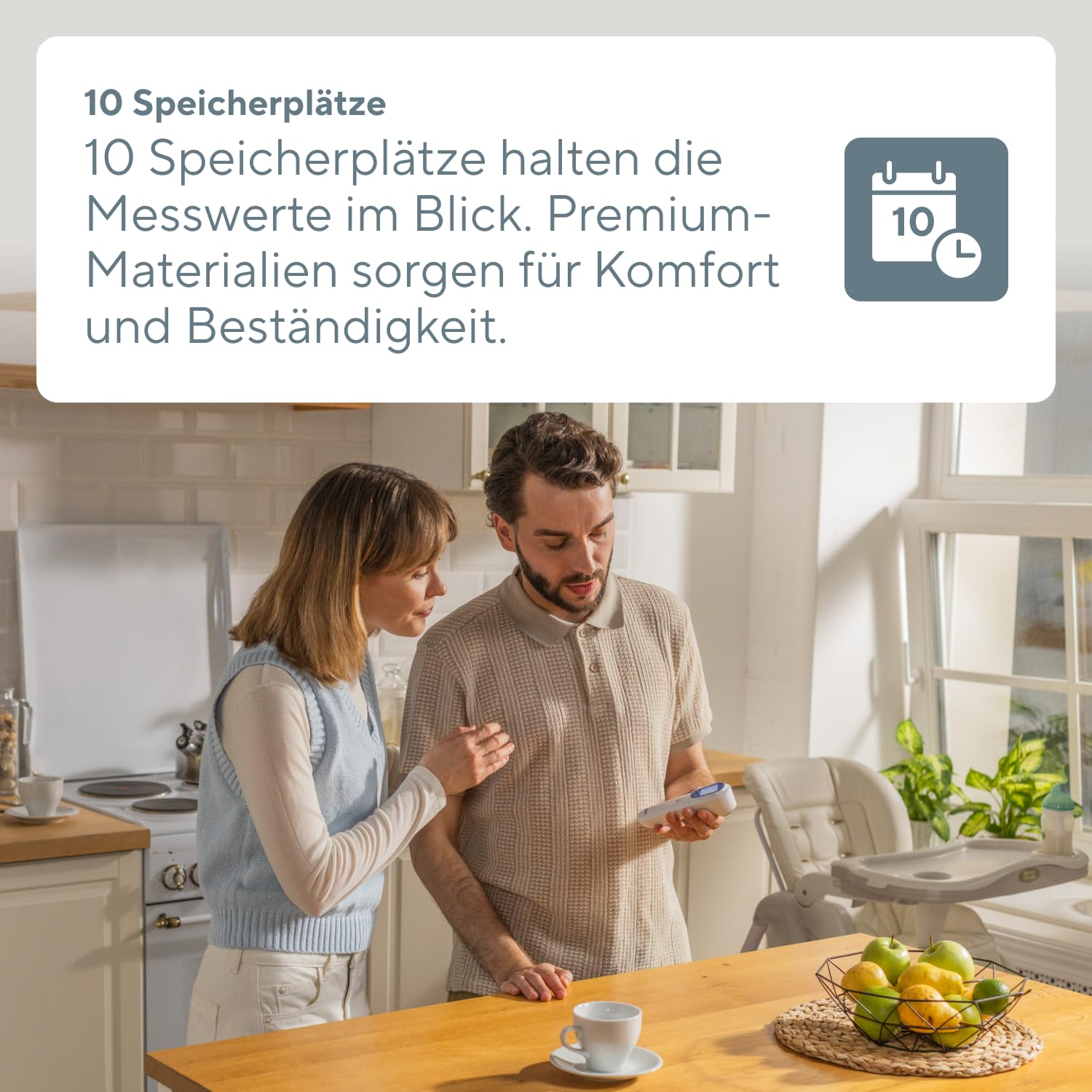 B.Well Swiss Kontaktloses Infrarot-Thermometer TH-7000, 3in1-Temperaturmessgerät für den Körper, Wasser, Luft und Oberflächen von 0-100 °C, Mit Abstandssensor und Nachtmodus, Schweizer Qualität