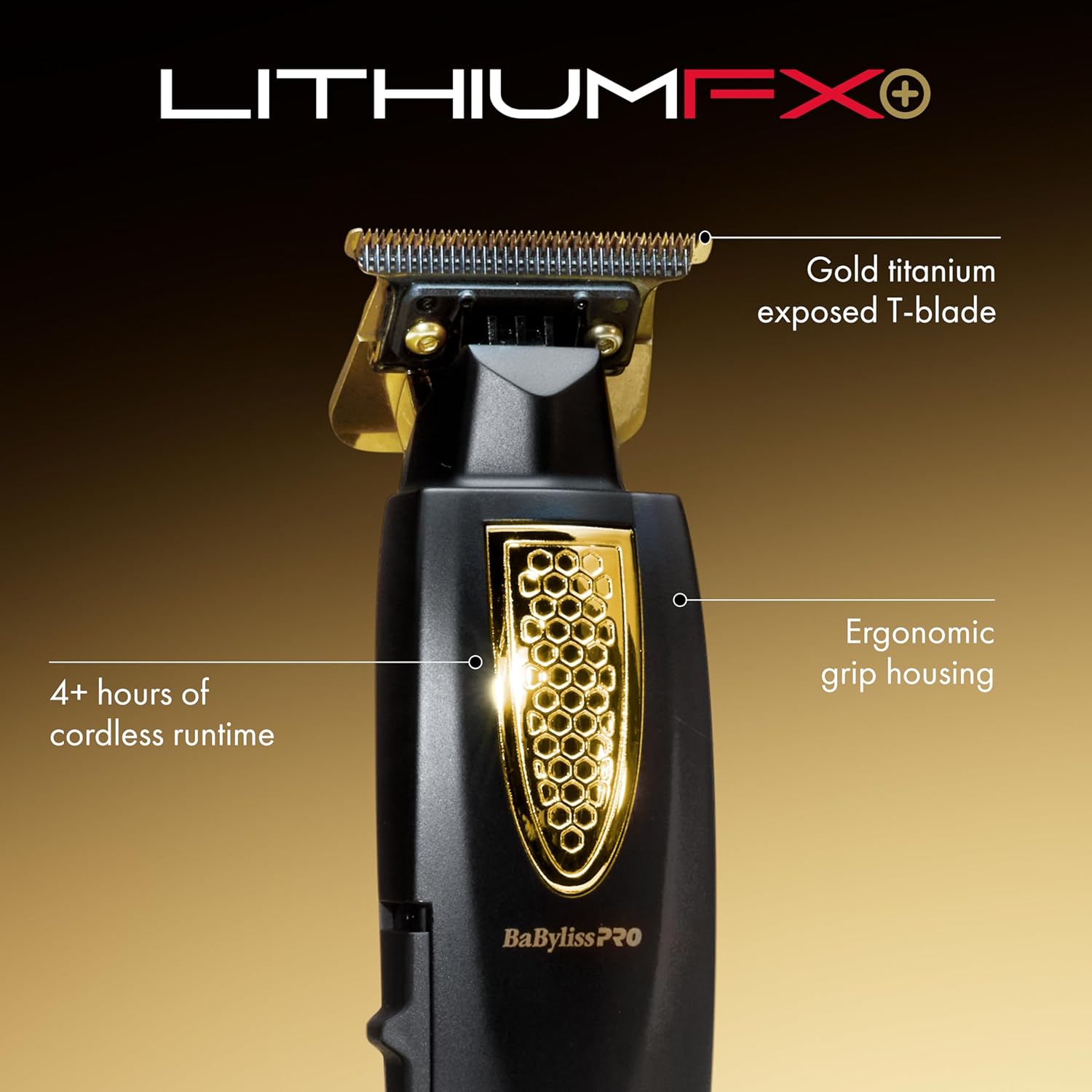 LithiumFX Cord/Cordless Lithium Ergonomic Hair Trimmers for Men - Image 4