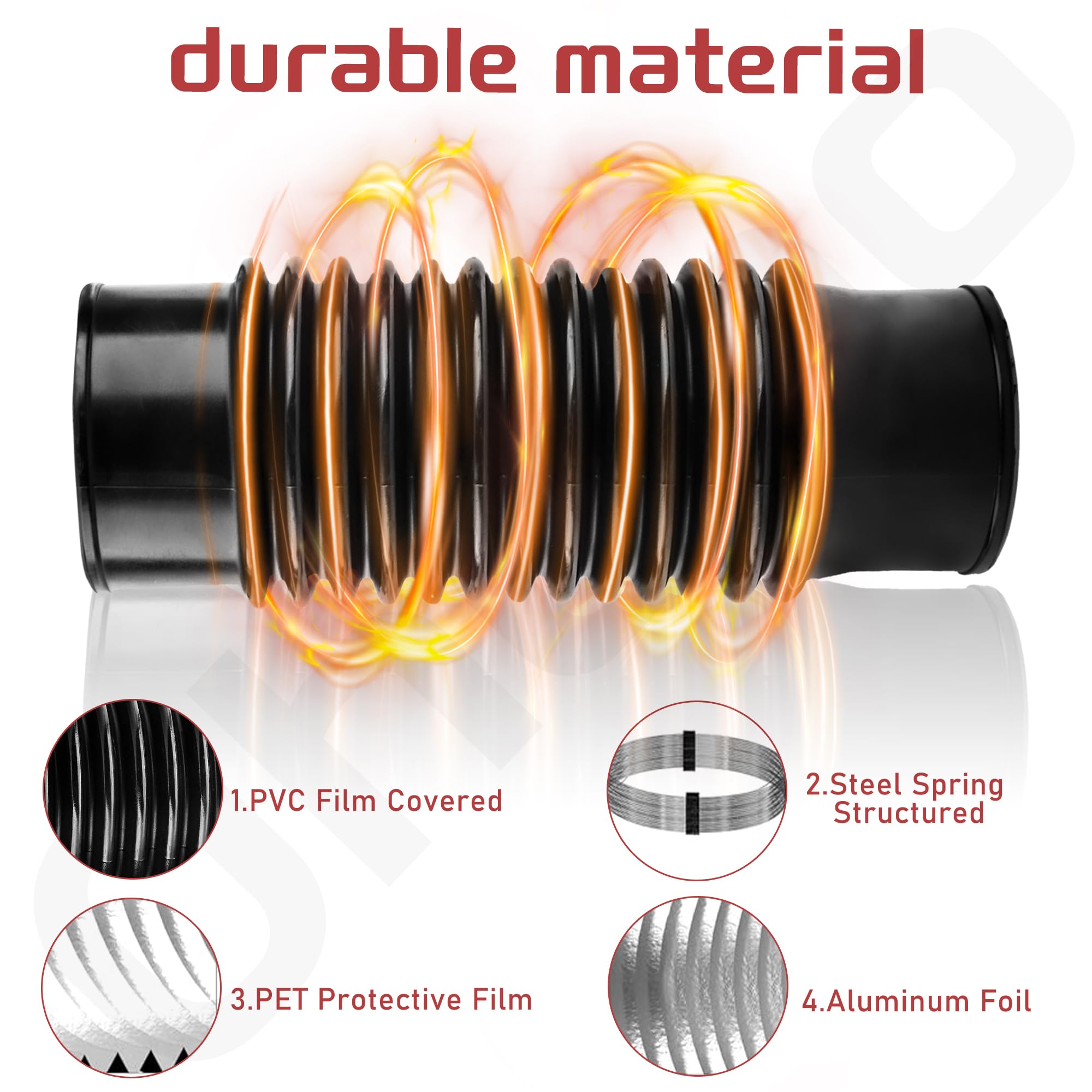 Ohoho E164000090 Tubo de soplador flexible - Compatible con Echo E164000090 EB770 EB770RT PB770H PB770T PB760LNH PB760LNT PB-770H, PB-770T, PB-760LNH, PB-760LNT