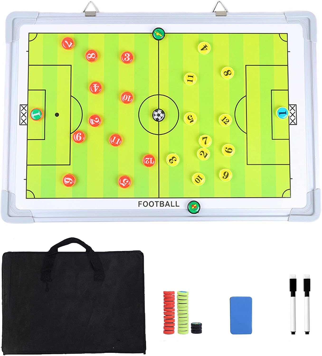 Soccer Coaching Board - Soccer Magnetic Coaching Board with Magnets Marker Pen - Soccer Whiteboard for Coaches