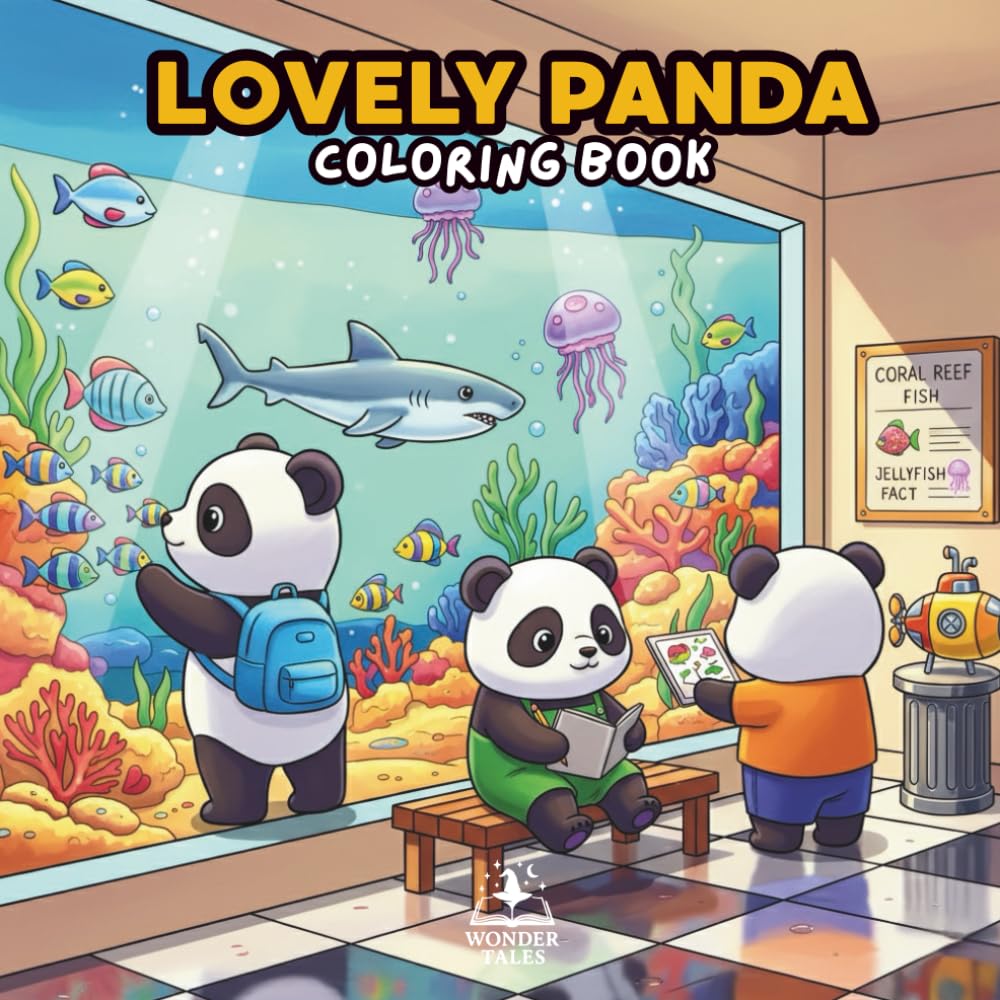 Lovely Panda Coloring Book: Bring these cuddly pandas to life with your colors!