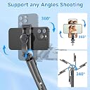 Kratos Selfie Stick with Tripod Stand,Extendable Selfie Stick for Mobile Phone with Bluetooth Remote,3-in-1 Multifunctional Design for Redmi/Xiaomi/OnePlus/Samsung/Oppo/Vivo and All Phones gallery image