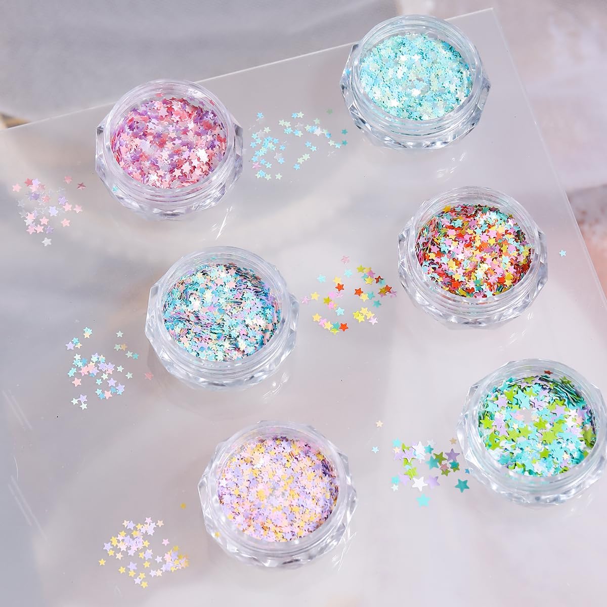 Colorful Tiny Star Nail Art Sequins Sparkle 3D Star Nail Glitters