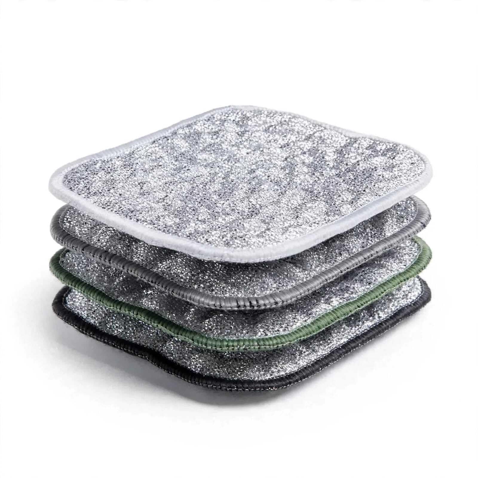 Premium Non-Scratch Wire Mesh Dishwashing Scrub Pad | Reusable Kitchen Cleaning Cloth(Pack of 4)-image-49